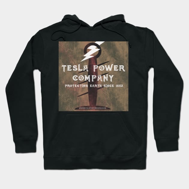 Tesla Power Company Hoodie by FalstaffBooks